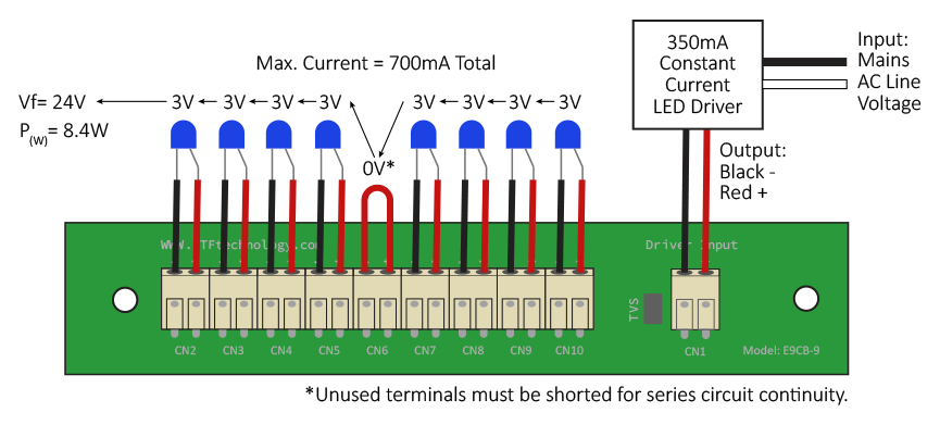 E9CB-9 Quick Connect Terminal Block Example Wiring Diagram